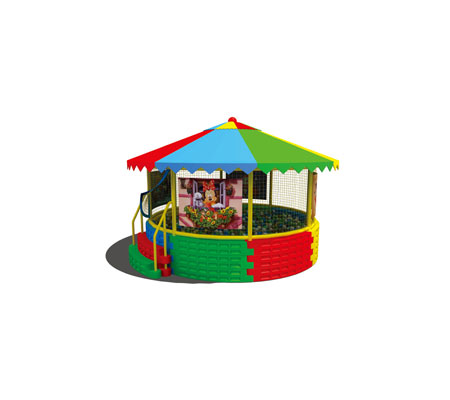 圓形帶頂海洋球池