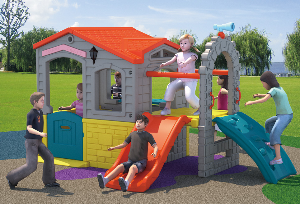 HJ-19906-快樂小屋滑梯