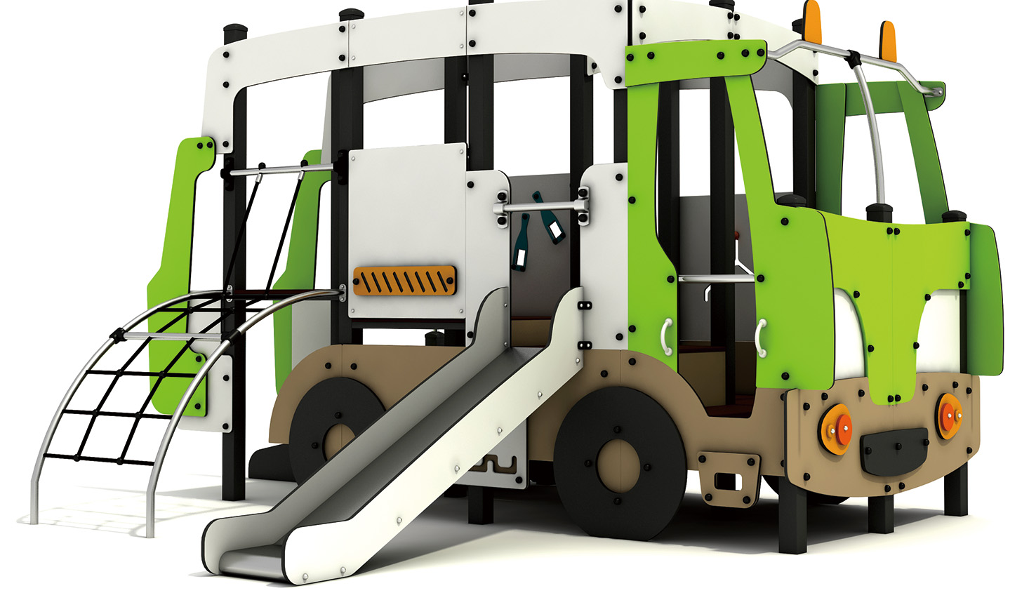 HK-8003-PE木制組合滑梯