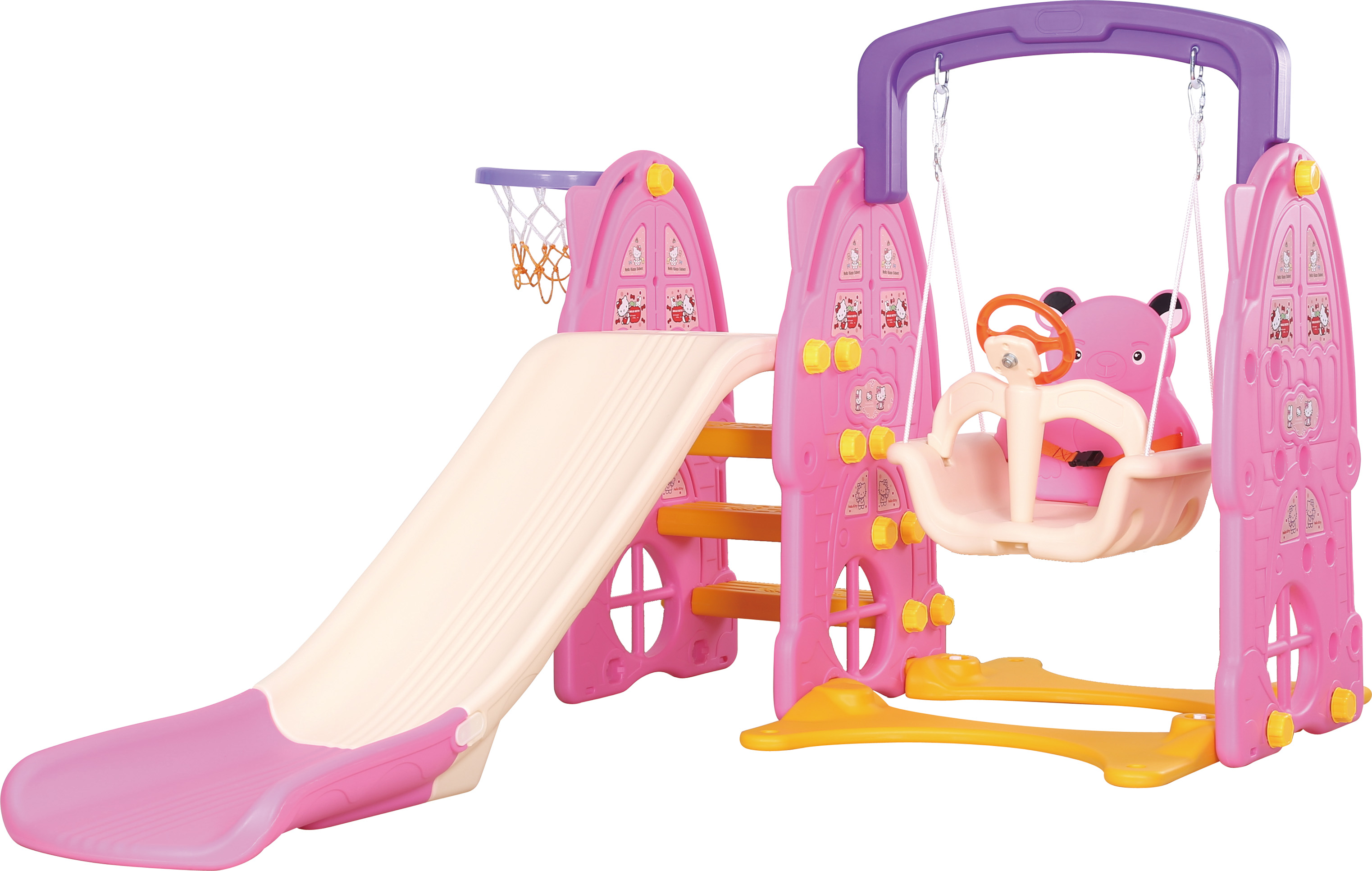 HJ-19805-大熊滑梯千組合